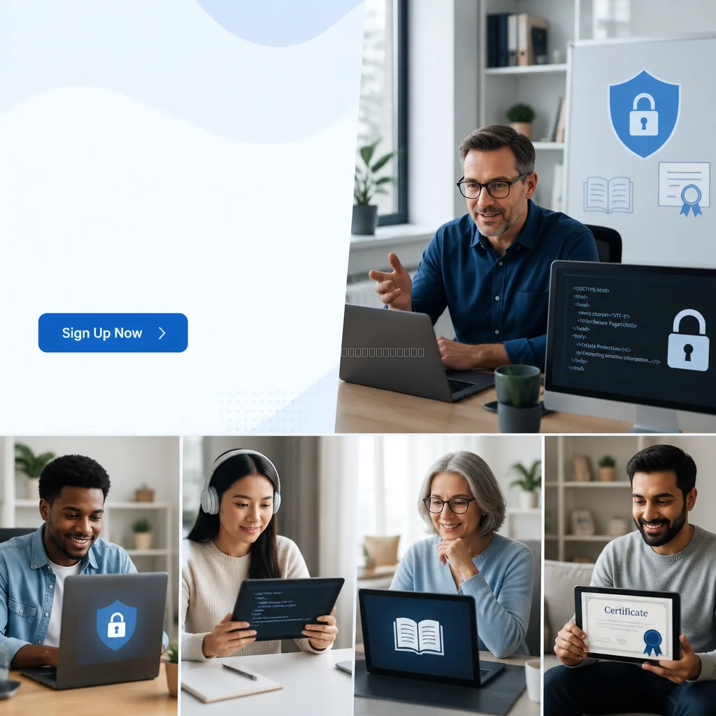 Trainer führt praxisorientierte IT-Security-Schulung durch